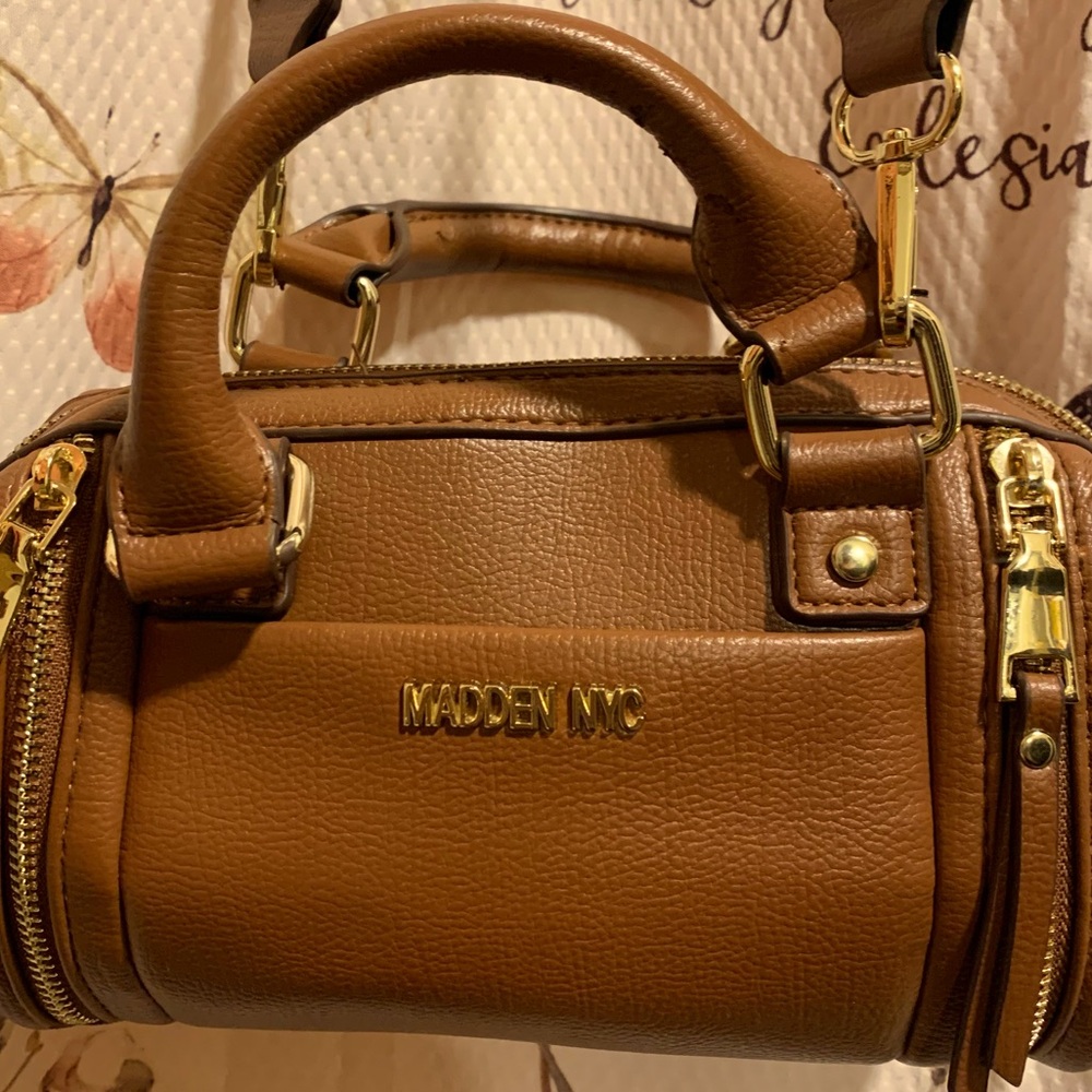 Madden NYC Brown Women's Barrel Crossbody Bag